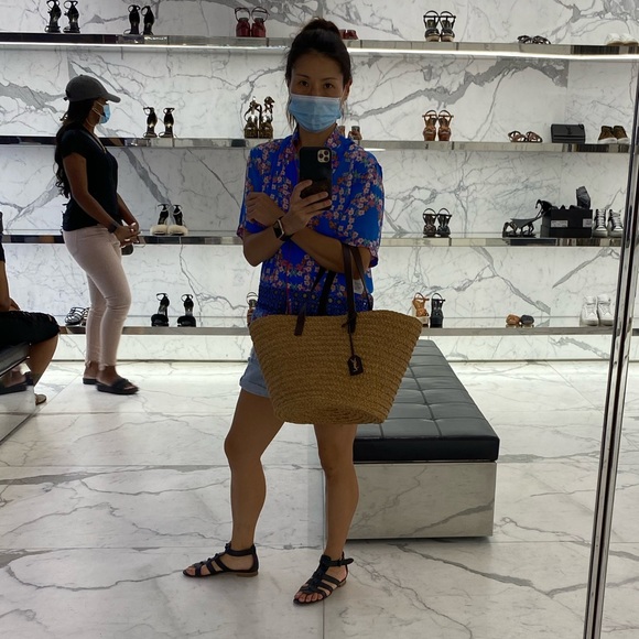 Saint Laurent Raffia tote bag - Picture 7 of 8